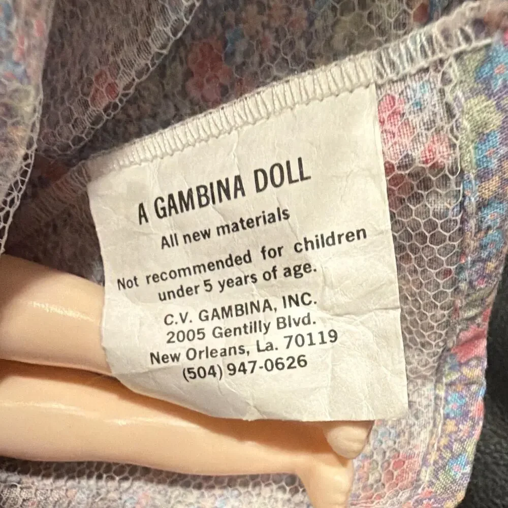 Vintage Gambina Doll Solvang CA Danish Costume Souvenir Doll